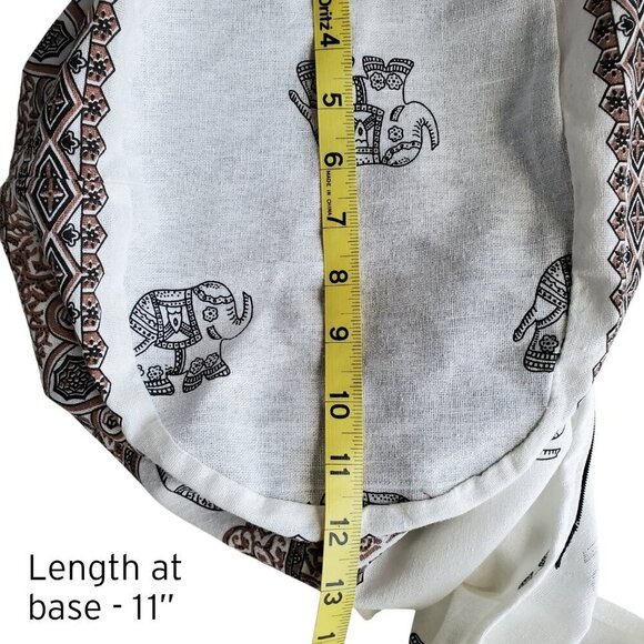 Boho Elephant Crossbody Cotton Purse Made in Thailand 100% Cotton Comfy Bag - Picture 15 of 16